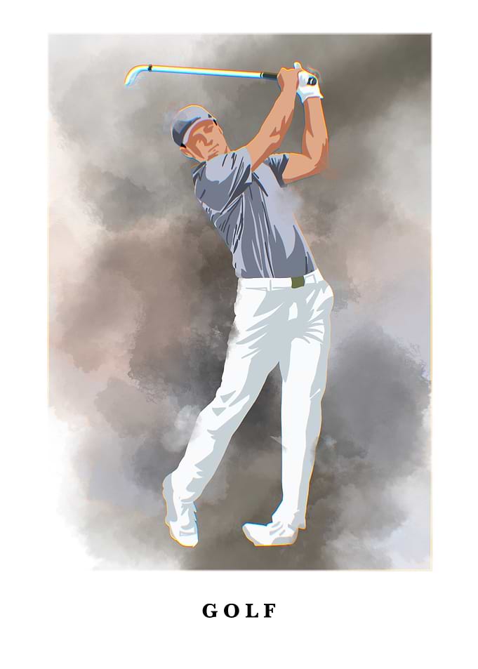GOLF MINIMALIST ART