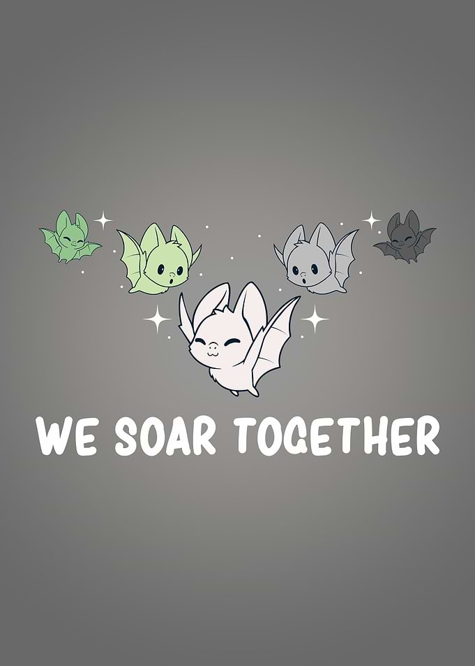 Aromantic Pride Month Bat