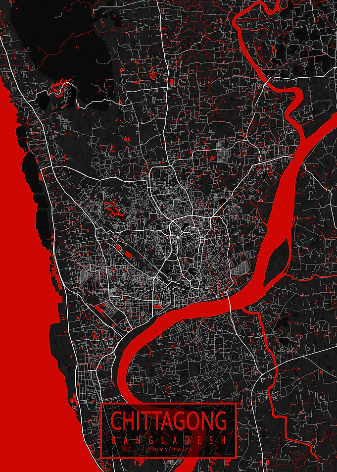 Chittagong Map Oriental