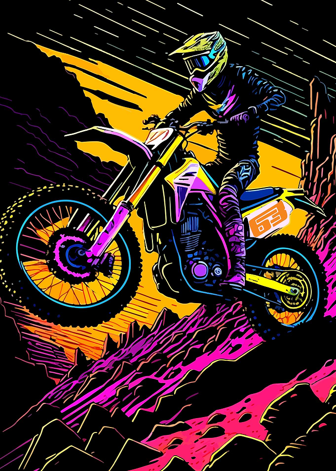 Motocross Dirt Bike Rider