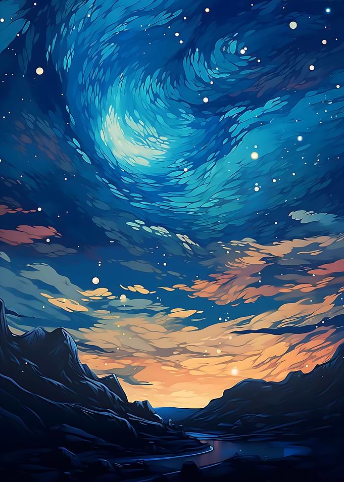 beautiful starry sky