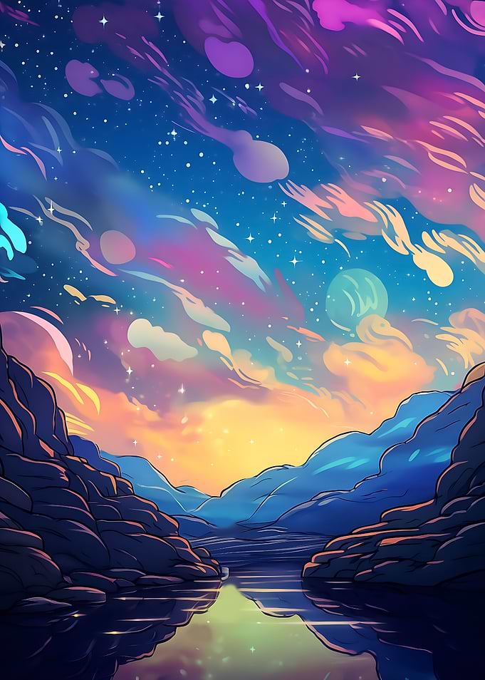 beautiful starry sky
