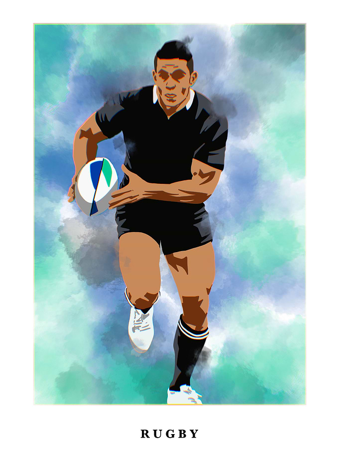 RUGBY MINIMALIST ART