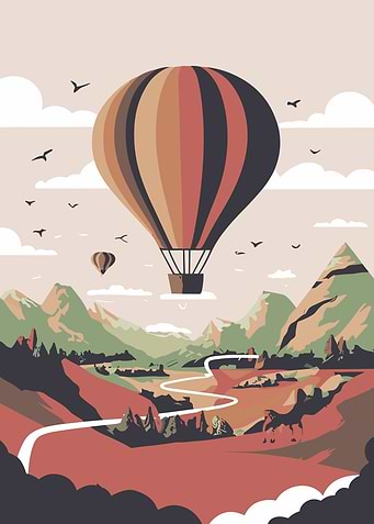Dreamy Hot Air Balloon