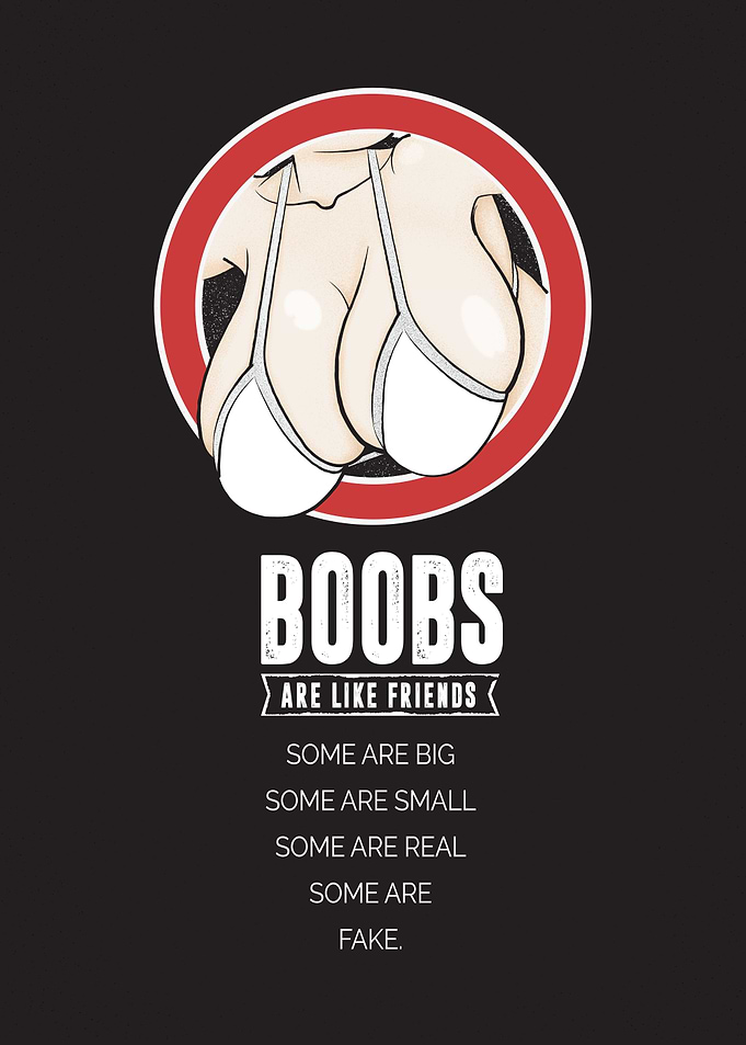 Boob Friends Funny