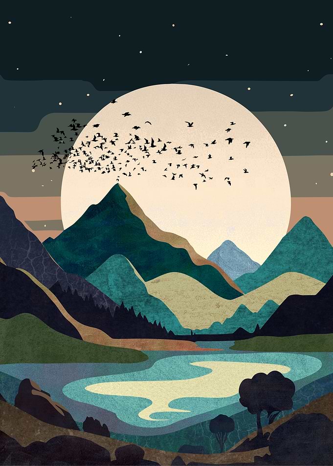 Supermoon On The Lake