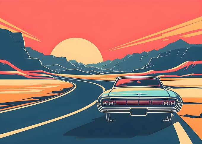 Retrowave Car