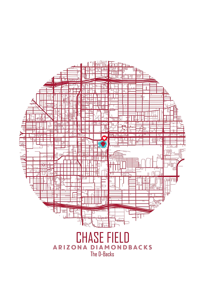 Chase Field Stadium Map