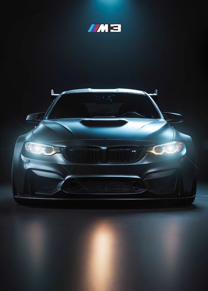 BMW M3 2020 art poster
