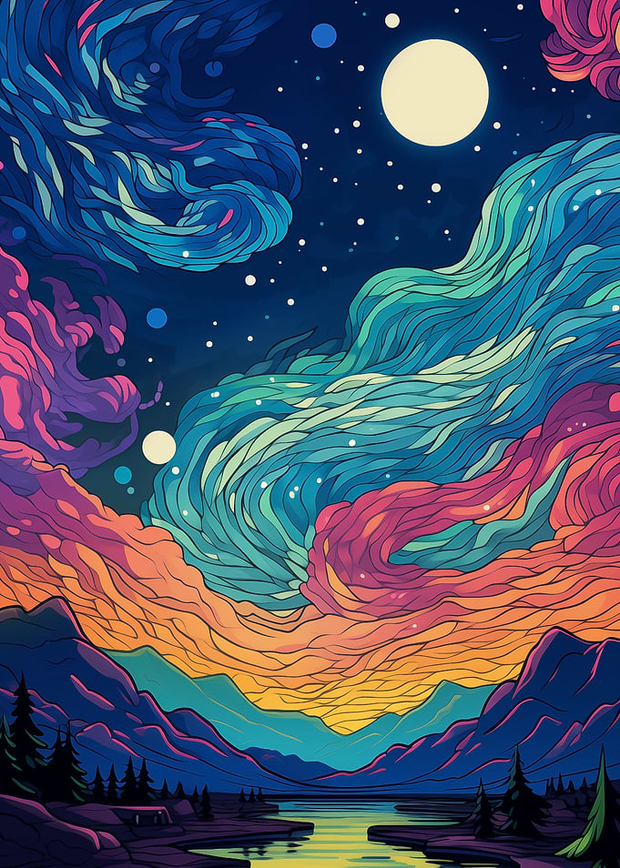 beautiful starry sky