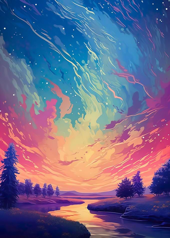 beautiful starry sky