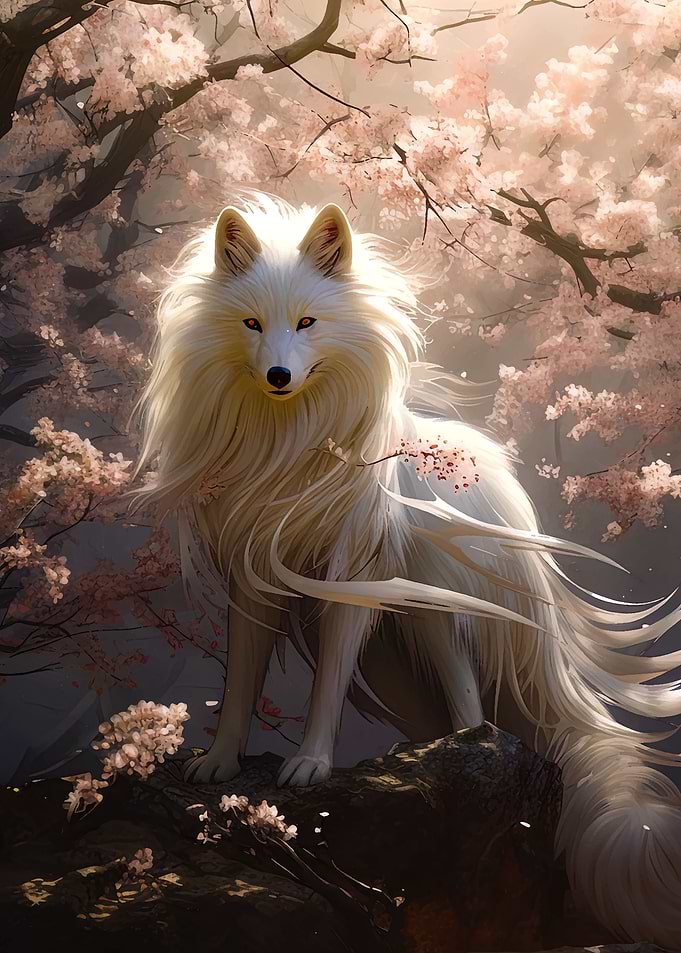 wolf cherry blossom