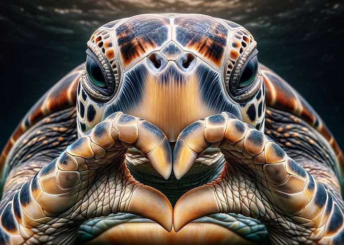 Sea Turtles Ocean Heart