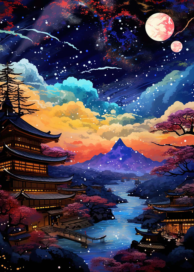 japanese night sky