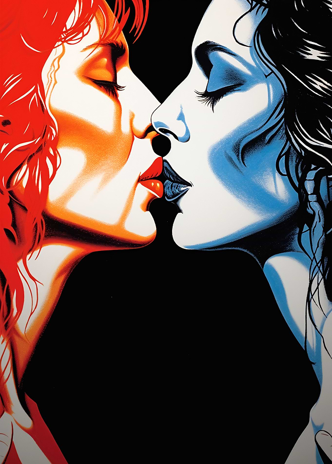 kissing woman 2