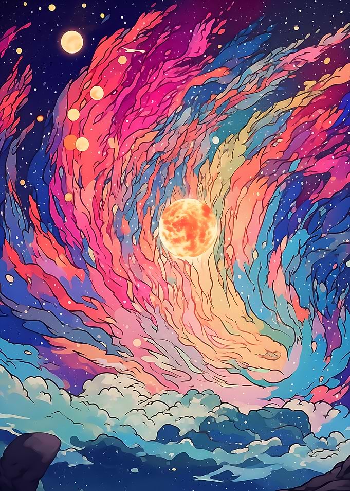 beautiful starry sky