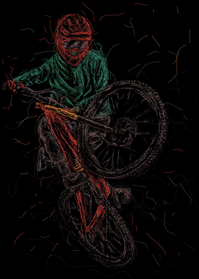 downhill rider free style