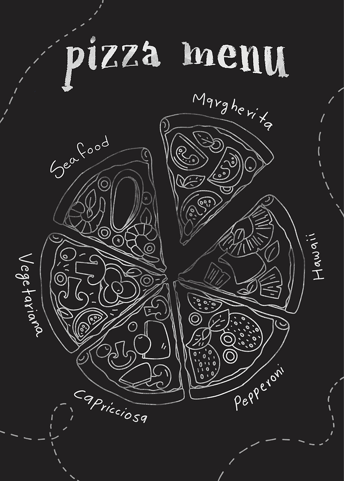 pizza restaurant chalk
