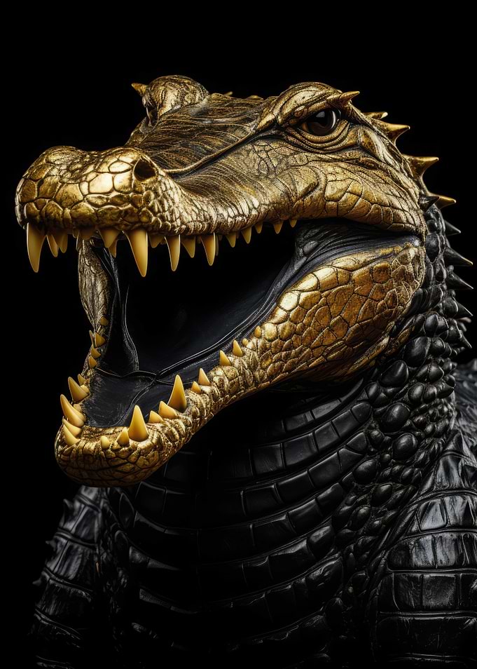 Gold Dark Animal