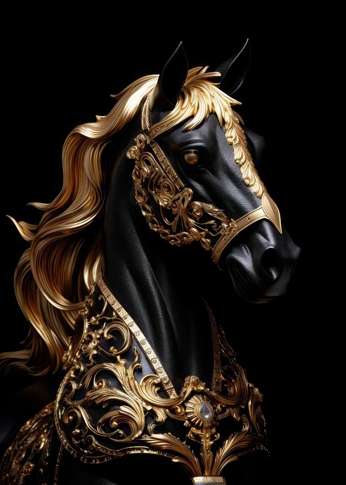 Gold Dark Animal