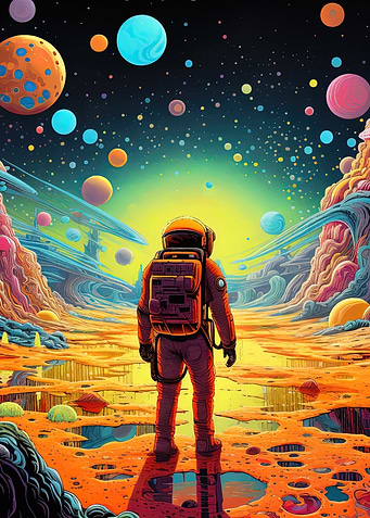 astronaut in space