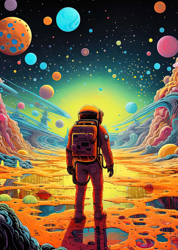 astronaut in space