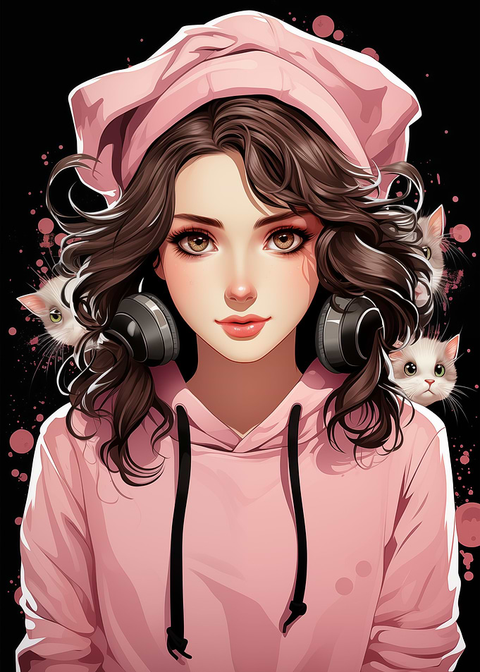 Cat anime girl