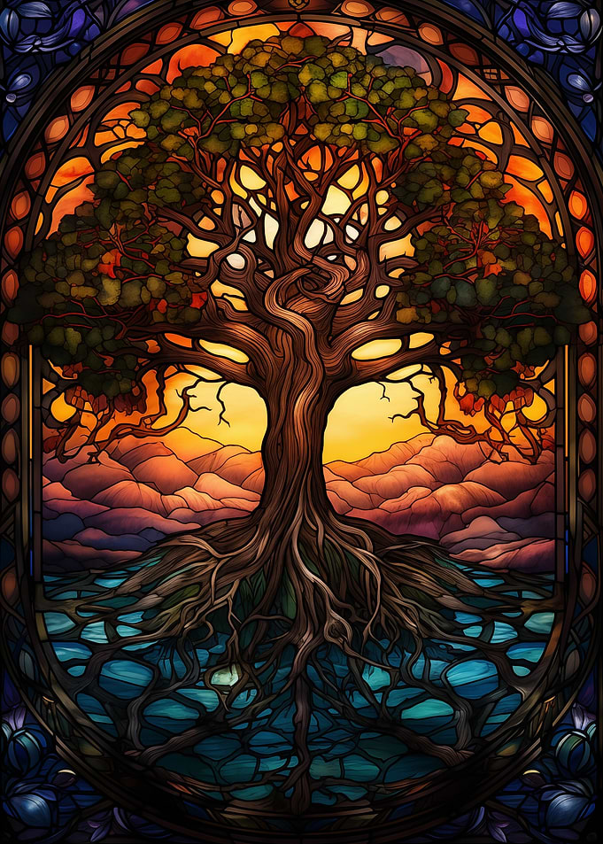 yggdrasil Stained Glass