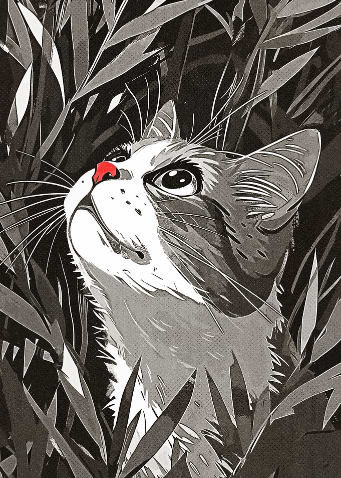 Cat in Forest