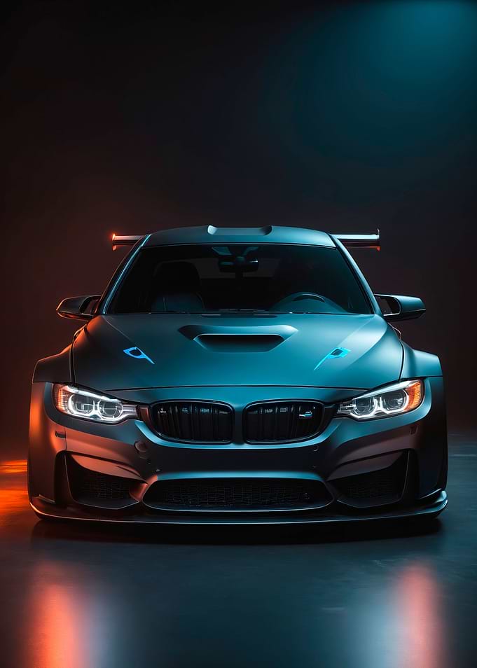 race BMW M3 art poster