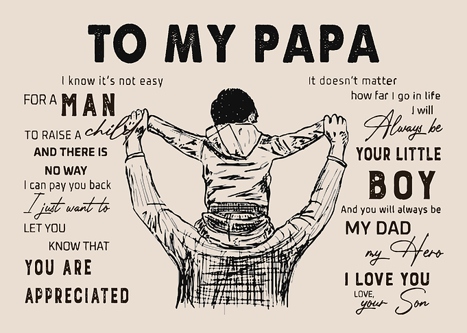 to My Papa Gift from Son