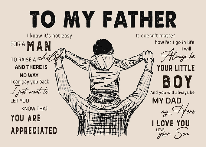 to My Father Gift from Son