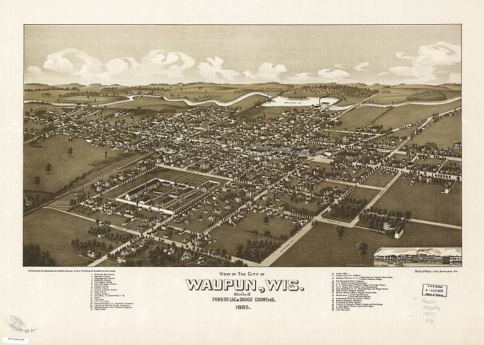 Waupun Wisconsin 1885