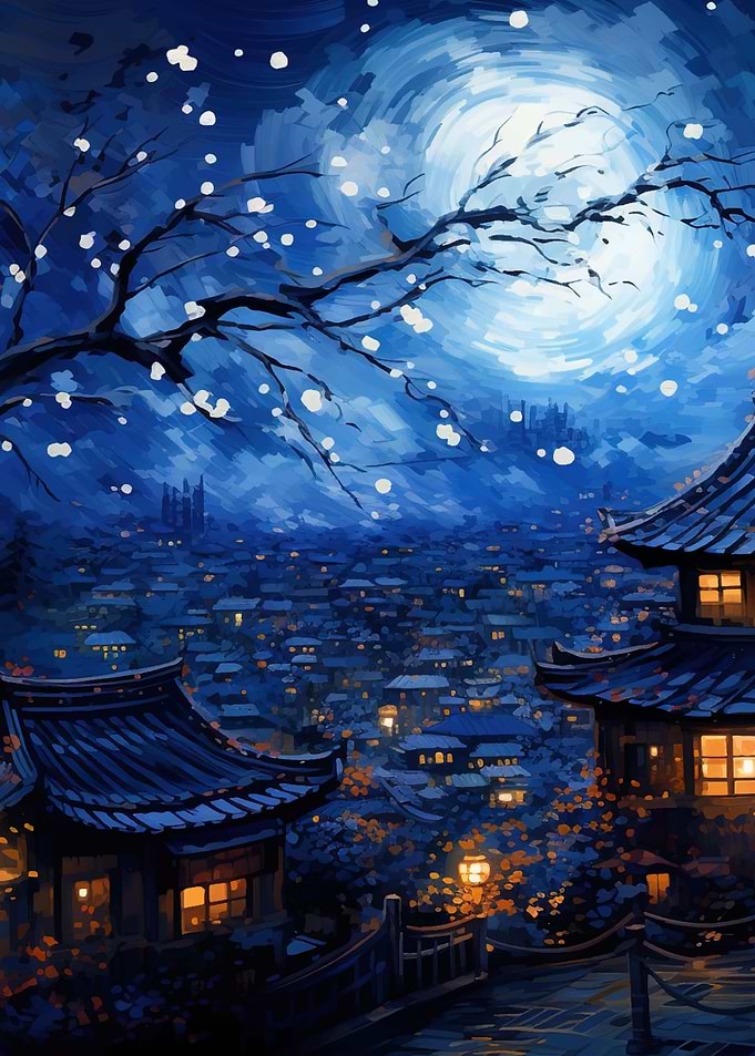 japanese night sky