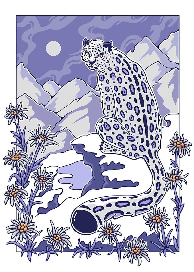 Edelwiess Snow Leopard