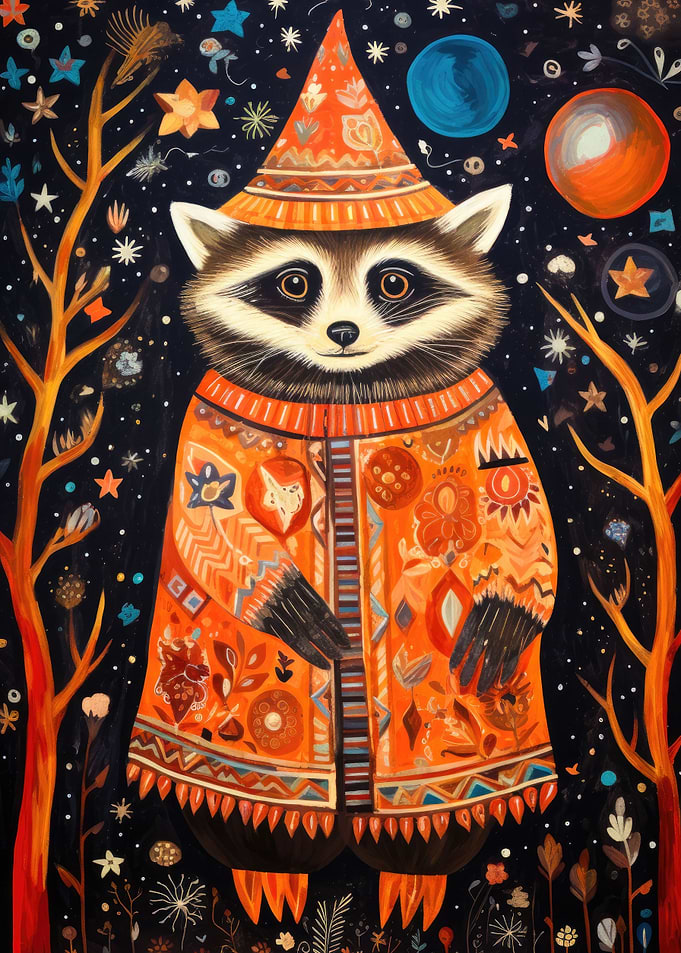 Tribal Animal 7 Raccoon