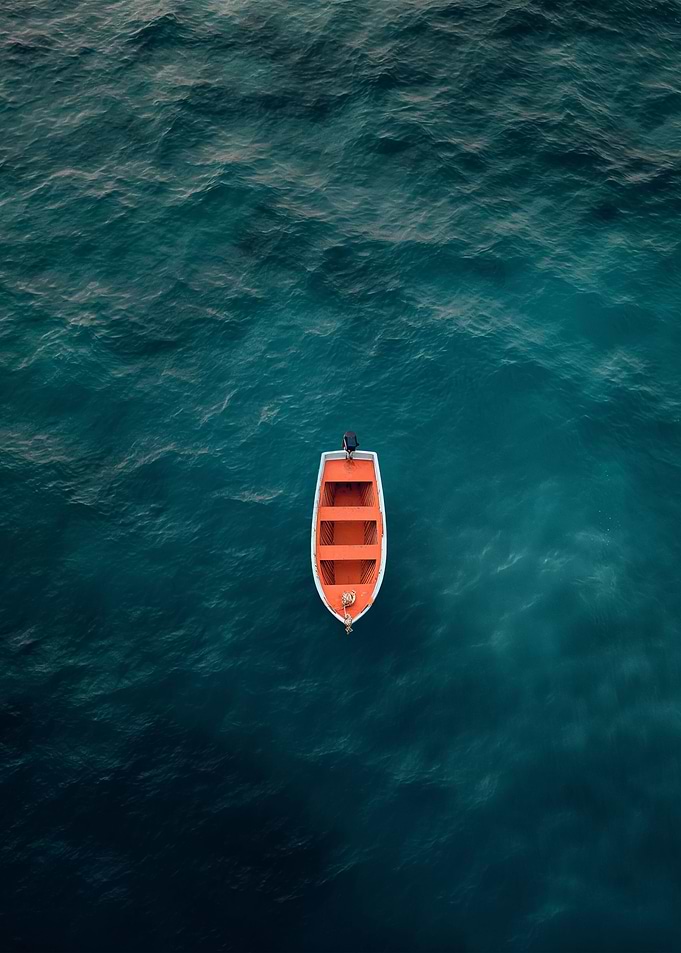Serene Ocean Solitude