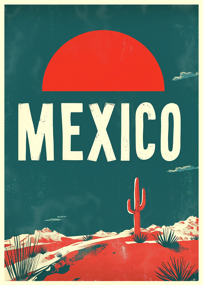 Mexican Vintage Landscape