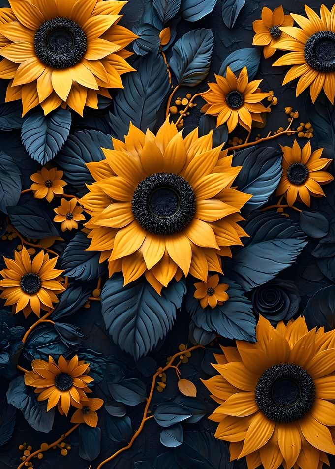 Sunflower Black leaf