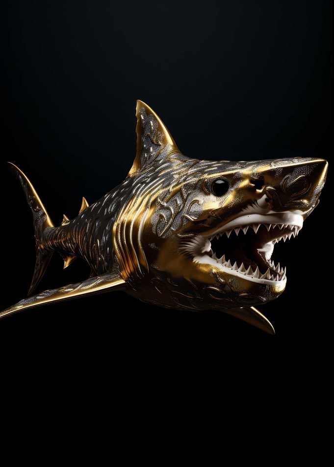 Gold Dark Animal