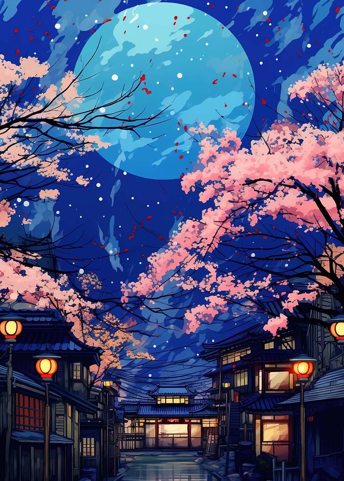 japanese night sky