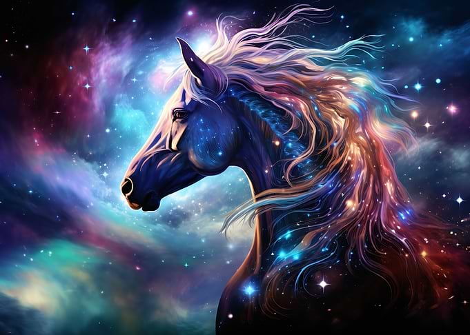 horse sky