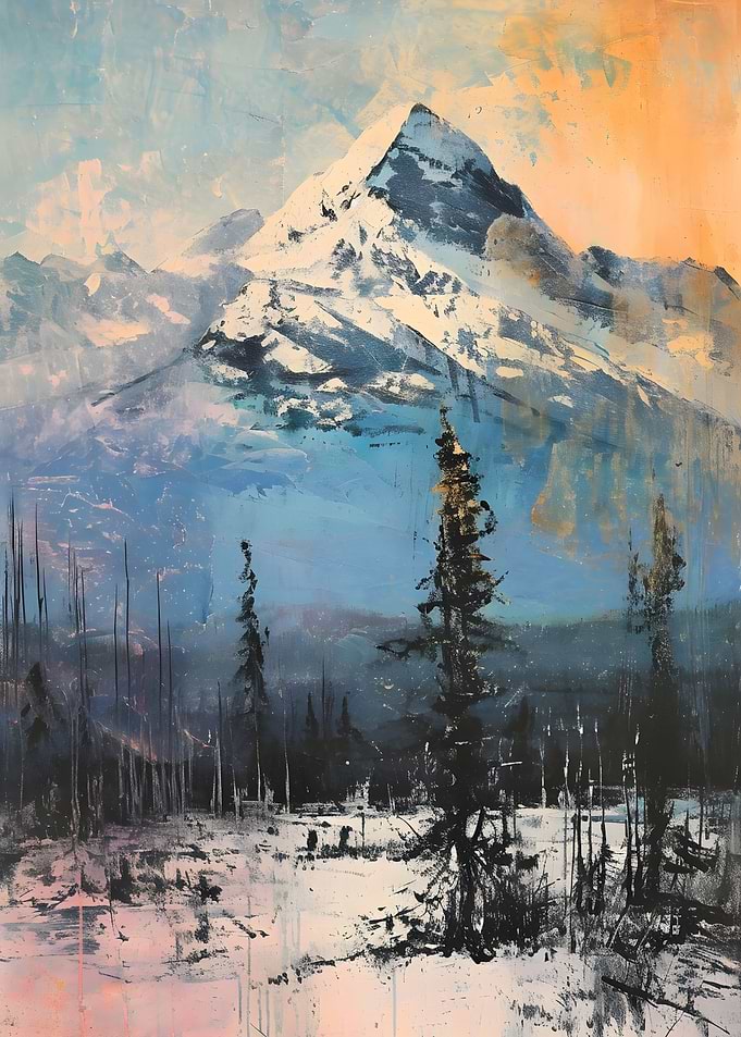 Majestic Snowy Mountain