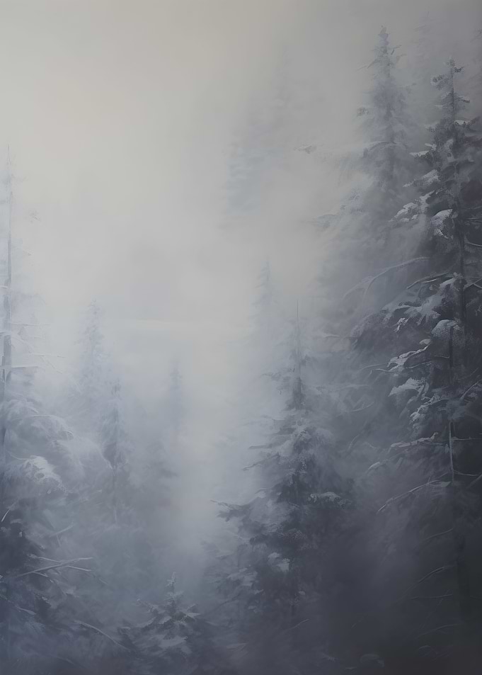 Snowy Forest Scene