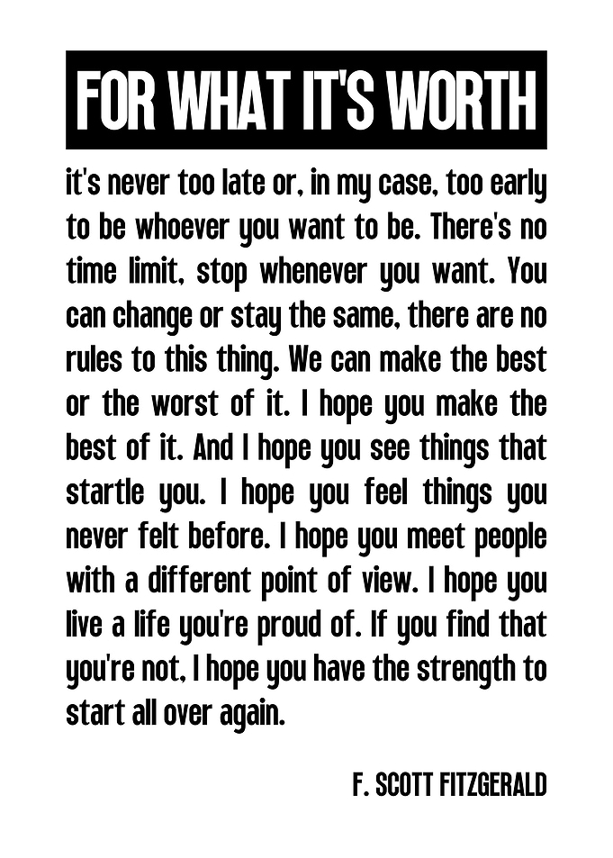 F Scott Fitzgerald Quotes