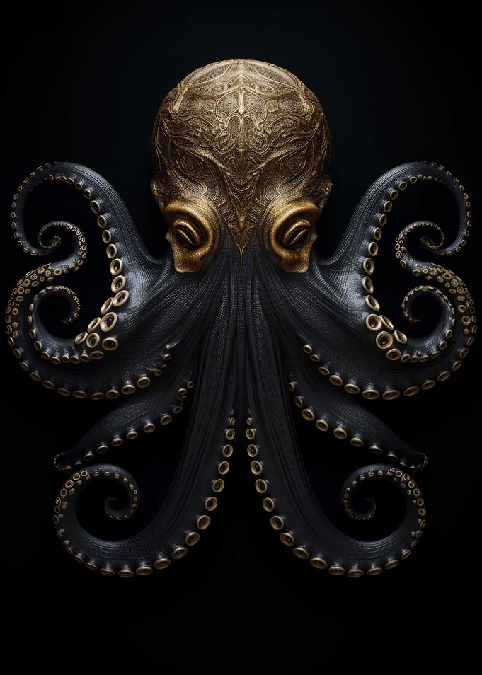 Gold Dark Animal