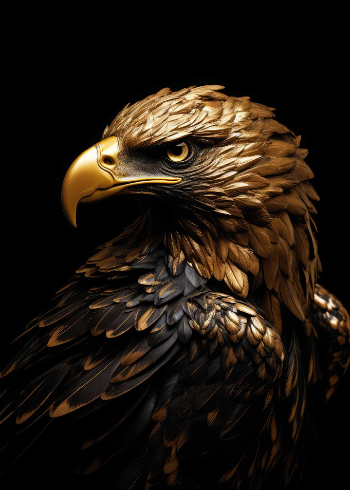 Gold Dark Animal