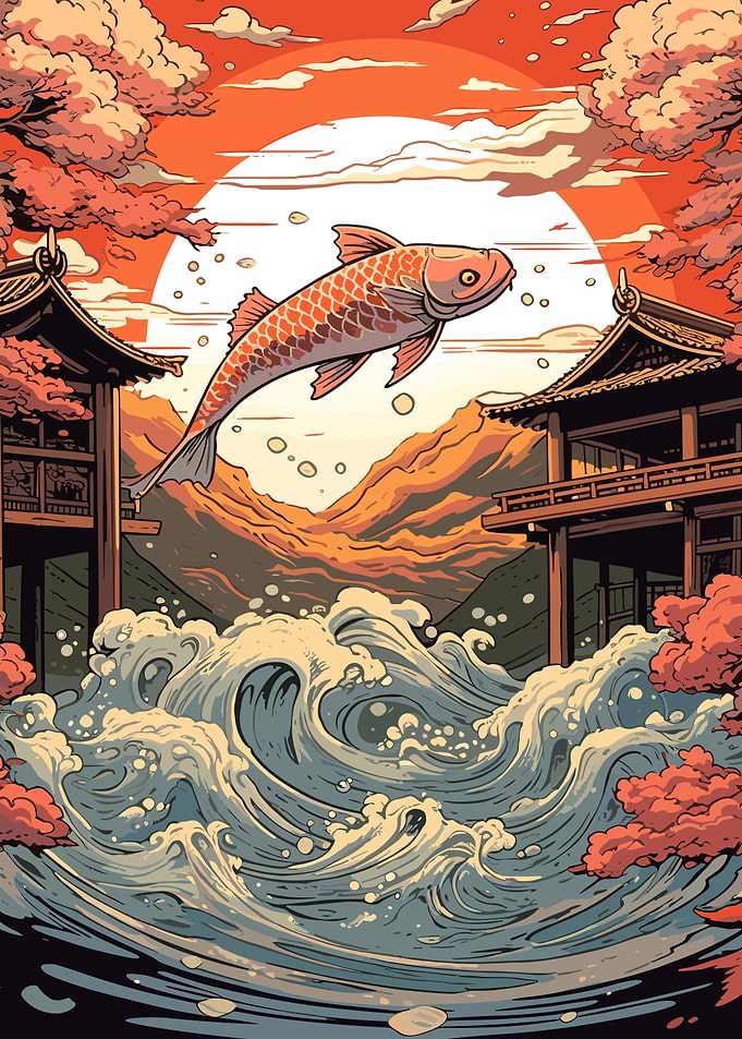 koi japanese landscapes