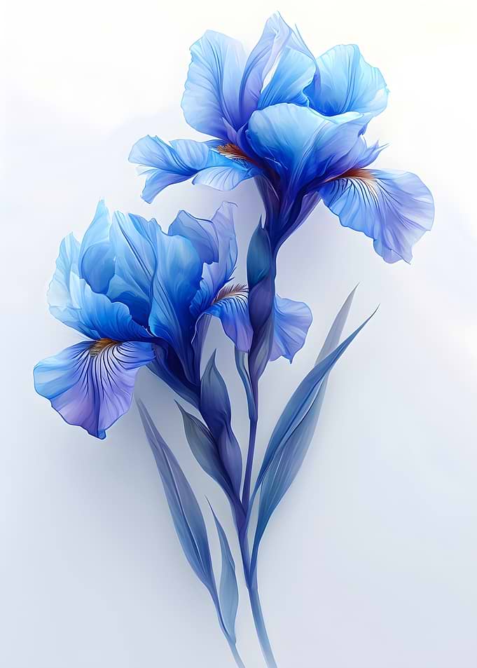 Iris Vintage Poster