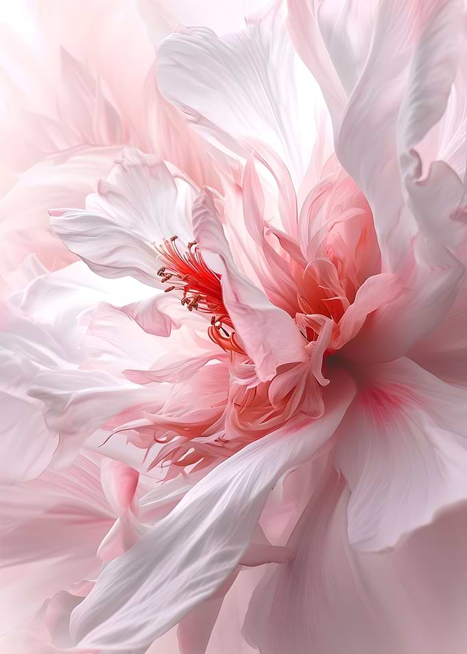 Vintage Pink Flower Poster